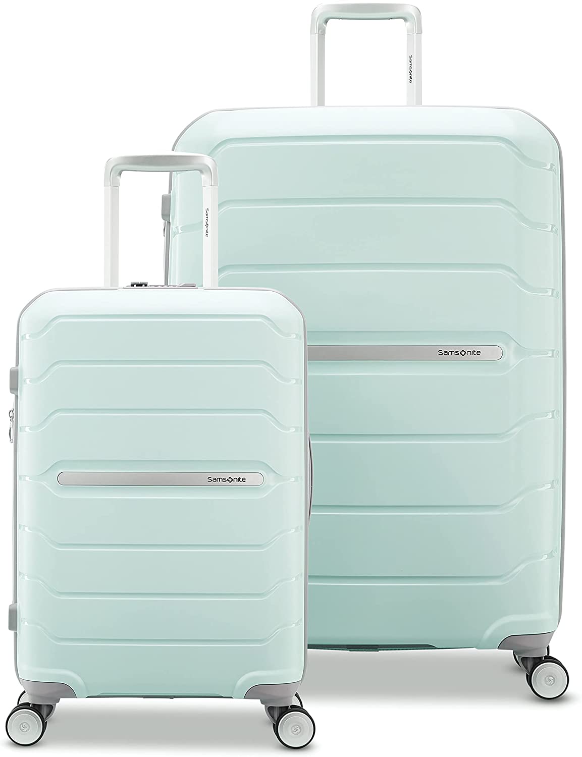 230527210435490_1 Samsonite Freeform Hardside Expandable with Double Spinner Wheels, Checked-Large 28-Inch, Black - Image 1
